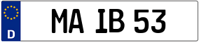 Trailer License Plate